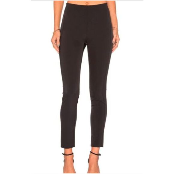 Theory Pants - Theory Navalane Black Neoteric Stretch Back Zip Skinny Ankle Pants NWT 245 Sz 2